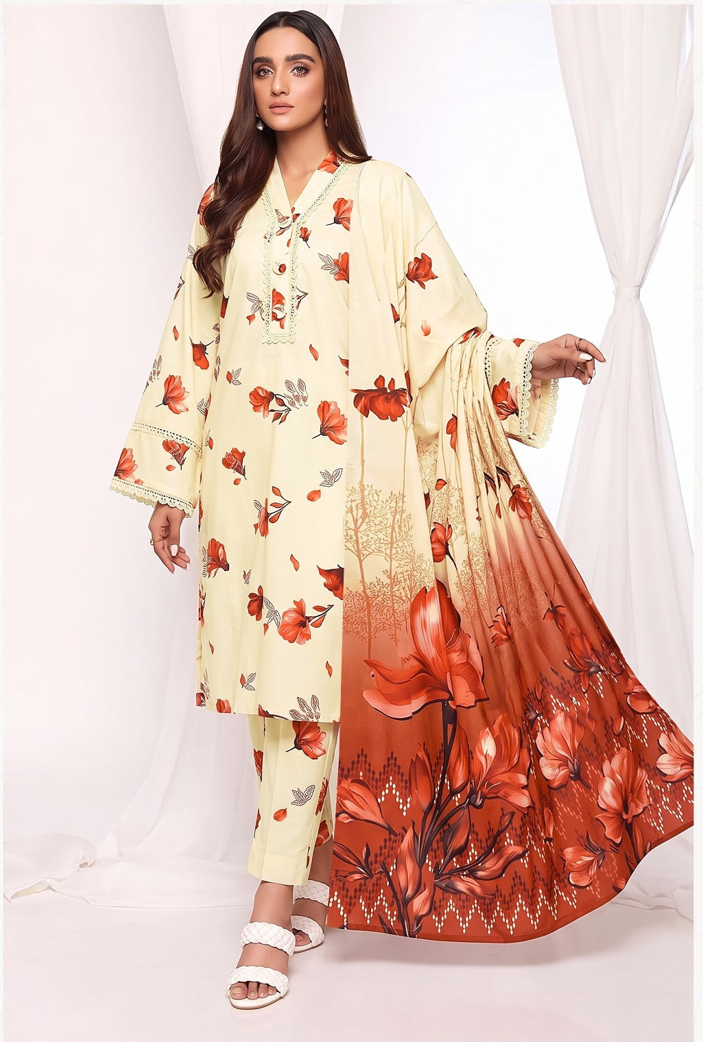 Nishat Original Linen – 3-Piece Suit (Original Stock)