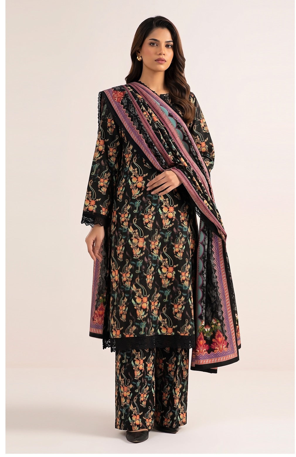 Sapphire Original Digital Printed Linen – Volume 1 (3-Piece Suit)