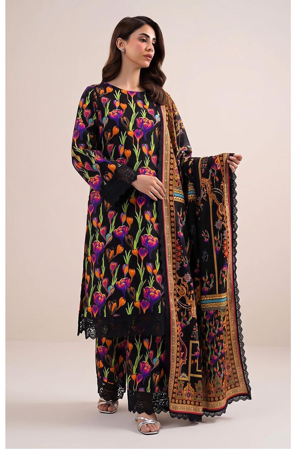 Sapphire Original Digital Printed Linen – Volume 2 (3-Piece Suit)