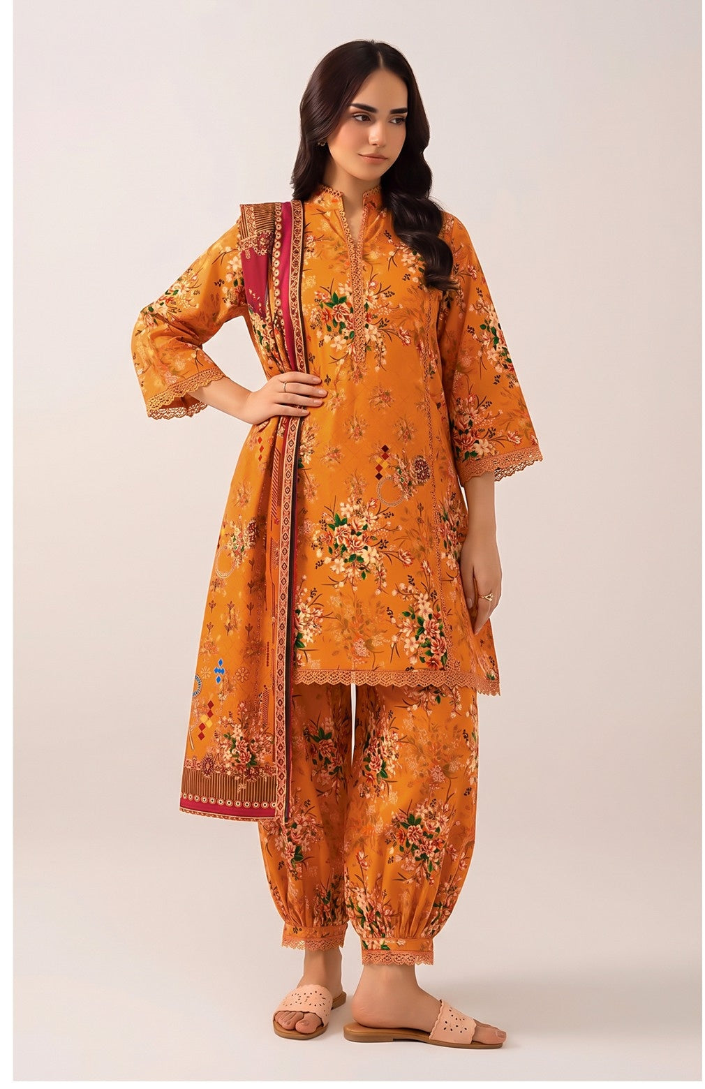 Sapphire Original Digital Printed Linen – Volume 1 (3-Piece Suit)