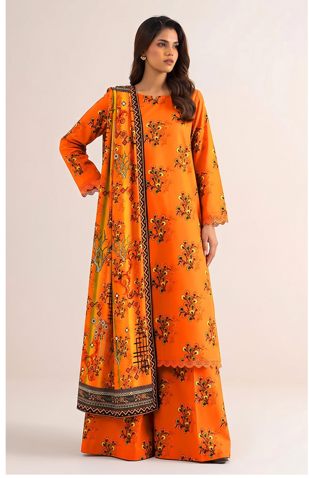 Sapphire Original Digital Printed Linen – Volume 1 (3-Piece Suit)