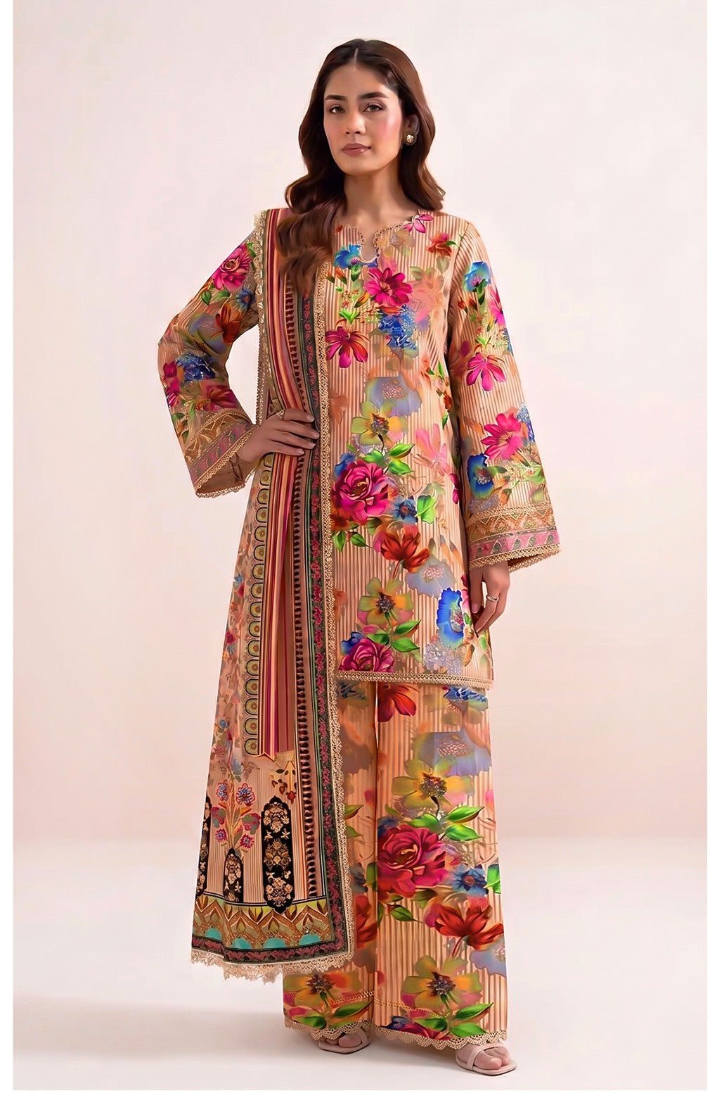 Sapphire Original Digital Printed Linen – Volume 2 (3-Piece Suit)