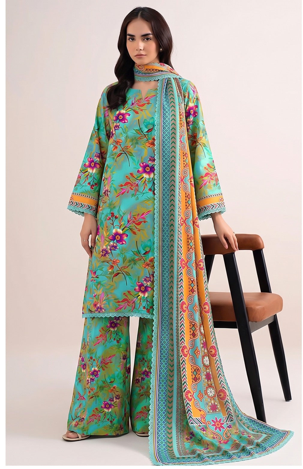 Sapphire Original Digital Printed Linen – Volume 2 (3-Piece Suit)