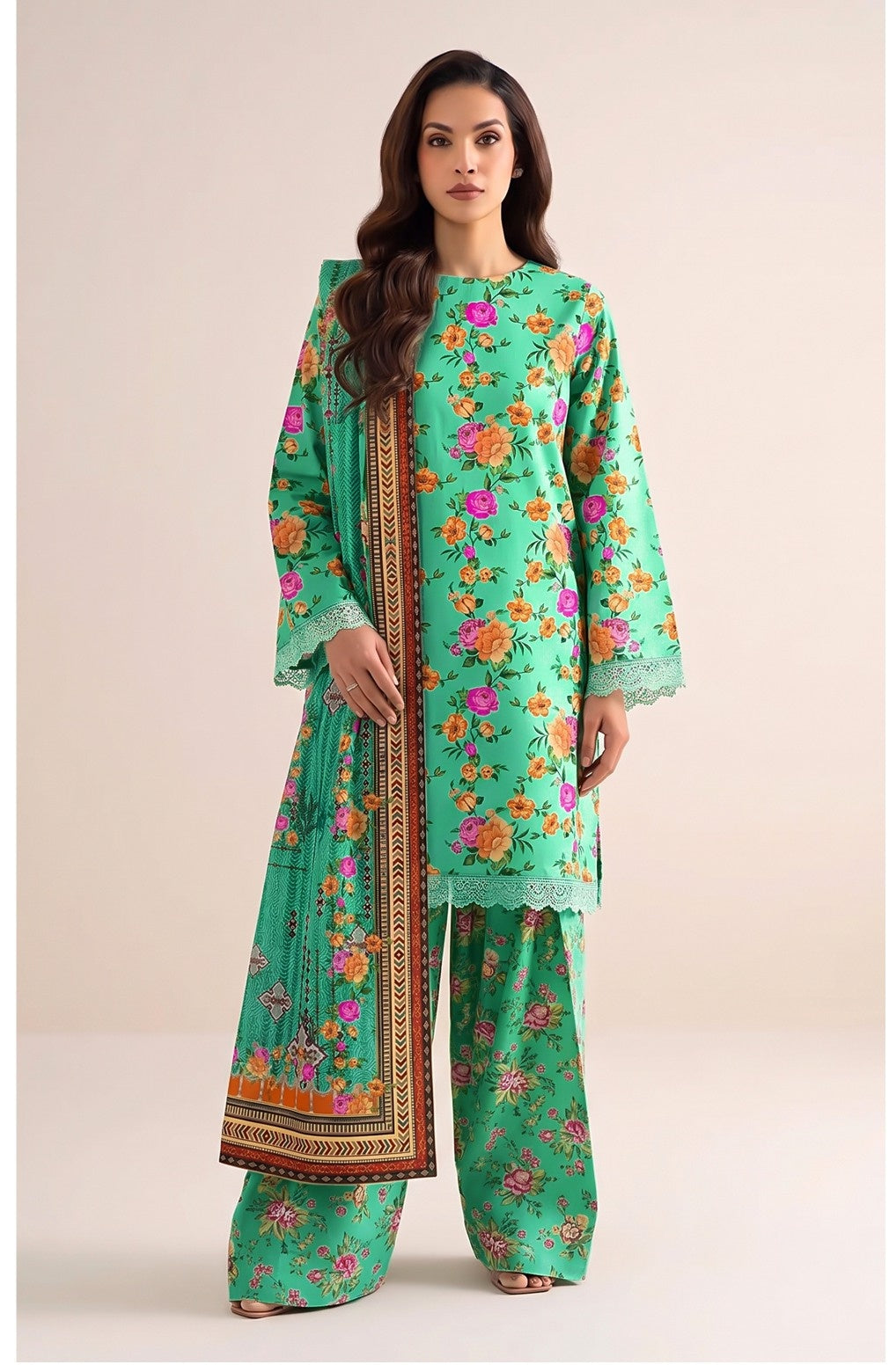 Sapphire Original Digital Printed Linen – Volume 1 (3-Piece Suit)