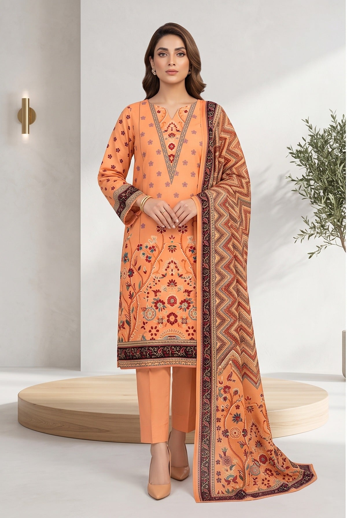 Al Karam Lawn – Volume 1088 (3-Piece Suit)