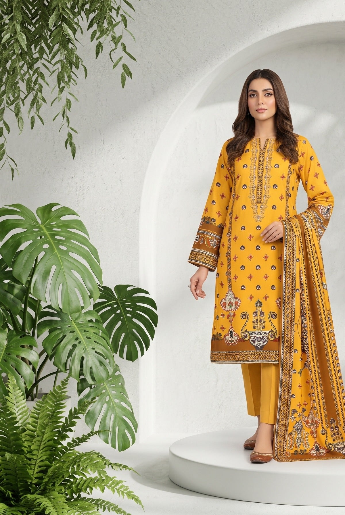 Al Karam Lawn – Volume 1088 (3-Piece Suit)