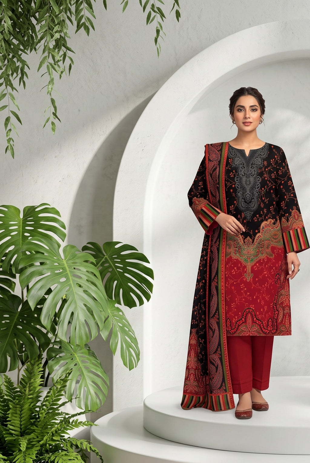 Al Karam Lawn – Volume 1088 (3-Piece Suit)