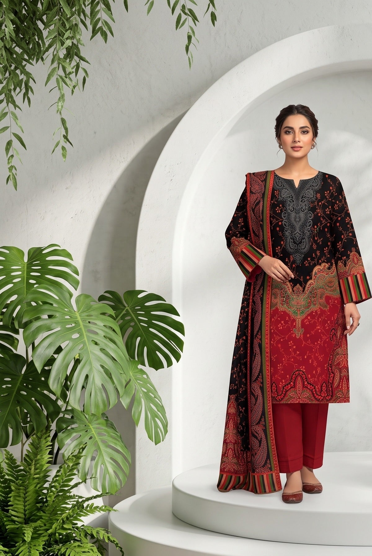 Al Karam Lawn – Volume 1088 (3-Piece Suit)