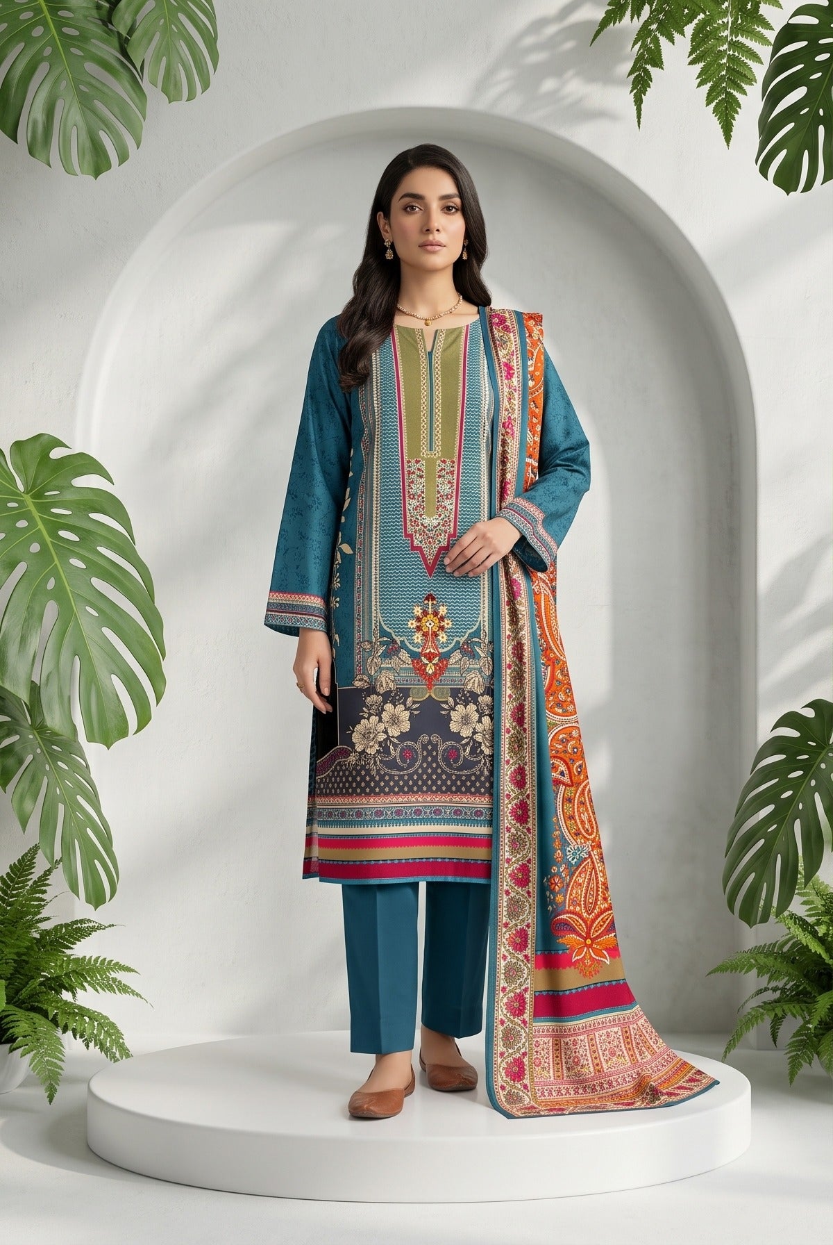 Al Karam Lawn – Volume 1088 (3-Piece Suit)