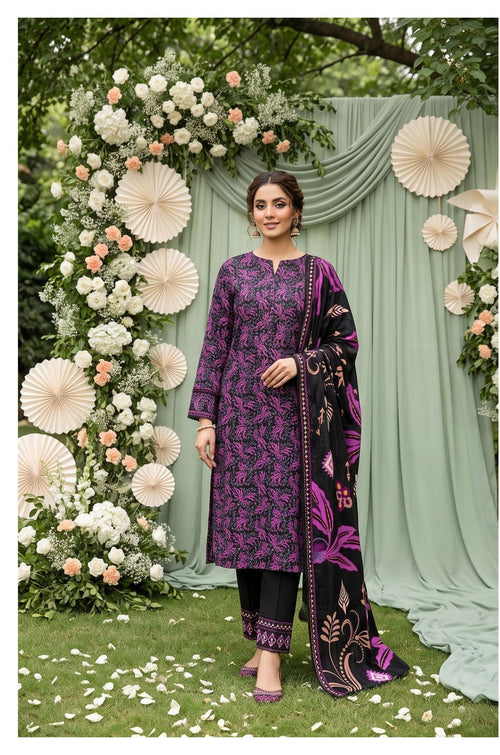 Al Karam Lawn – Volume 1082 (3-Piece Suit, All Over Print)